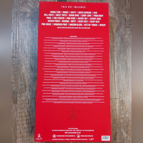 JEFFREE STAR The Blood Sugar Liquid Lipstick VAULT Set NIB - Picture 8 of 10